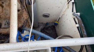 Септик Астра 5. Залип поплавок в верхнем положении.