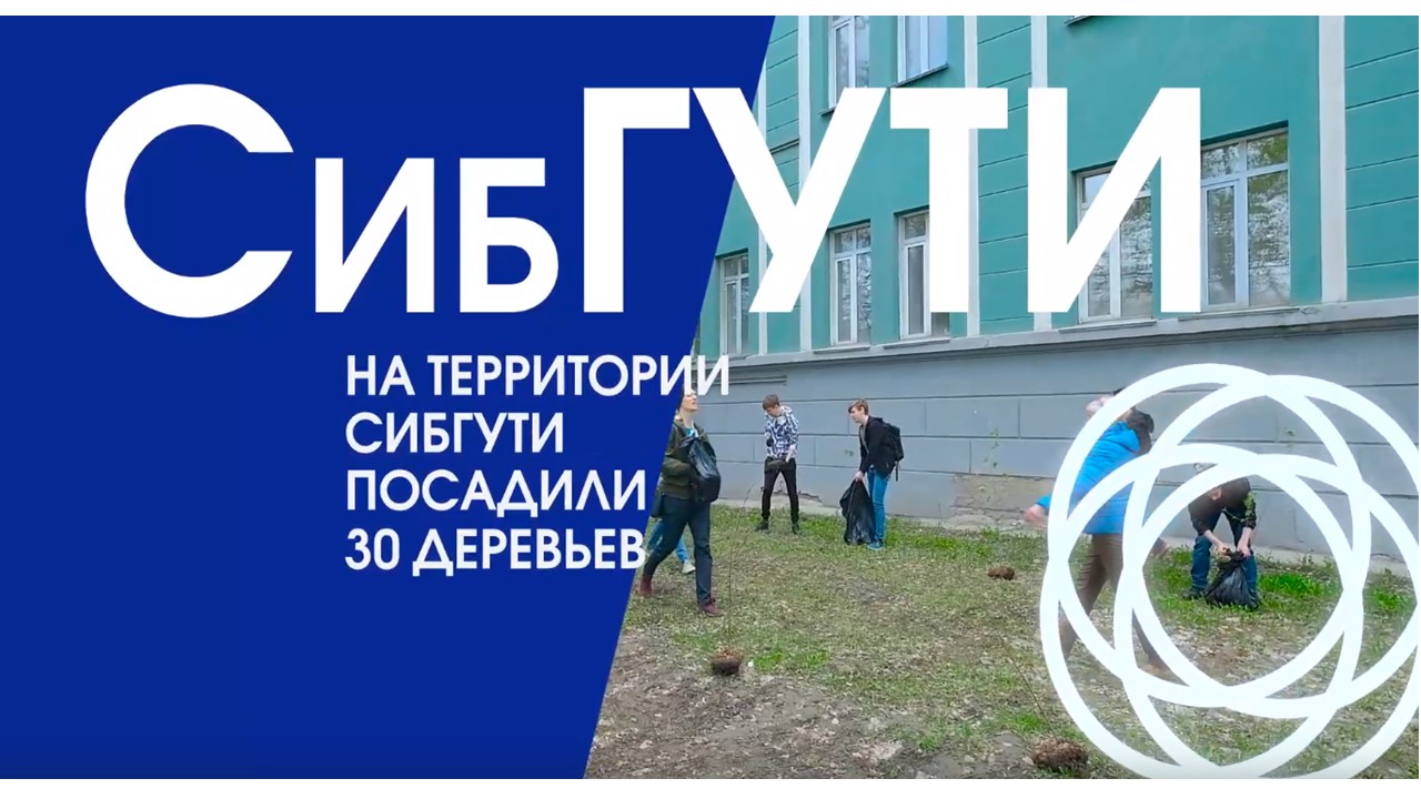 Эконеделя: на территории СибГУТИ посадили 30 деревьев смотреть онлайн