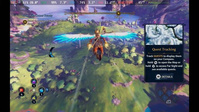 Steam Deck Gameplay - Immortals Fenyx Rising - Steam OS смотреть онлайн
