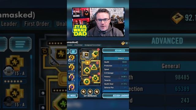 SWGOH - How to Mod KRU - Kylo Ren Unmasked! смотреть онлайн