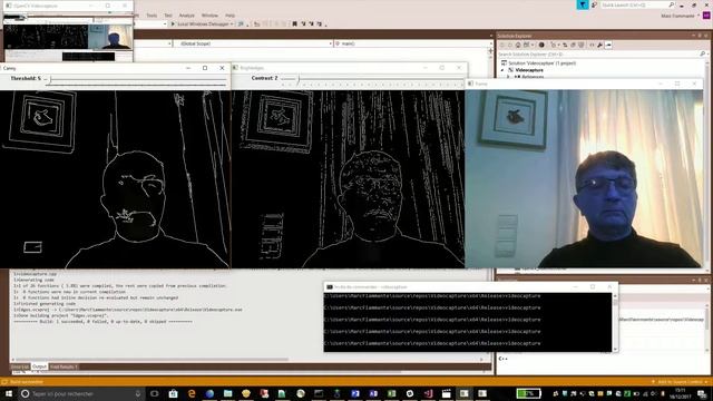 Comparing Canny and BrightEdges on Webcam capture смотреть онлайн