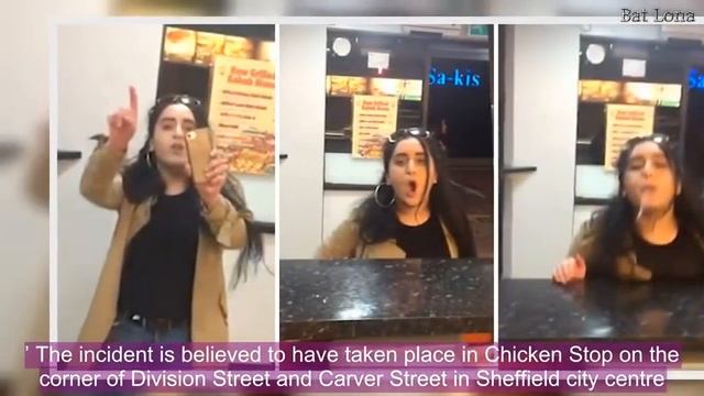 A woman was filmed racially abusing and spitting at a chicken shop worker, calling him a 'disgrace' смотреть онлайн