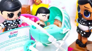 КАК МАМА? или НОВЫЙ МАЛЫШ СЕМЕЙКИ ВЕНЗДЕЙ Смешные мультики куклы лол сюрприз Даринелка my mini baby