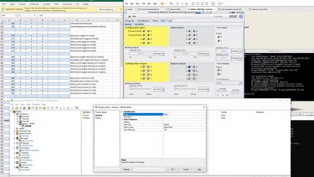 Universal Robot - access data of the robot via Modbus - Test tool: Kepware смотреть онлайн
