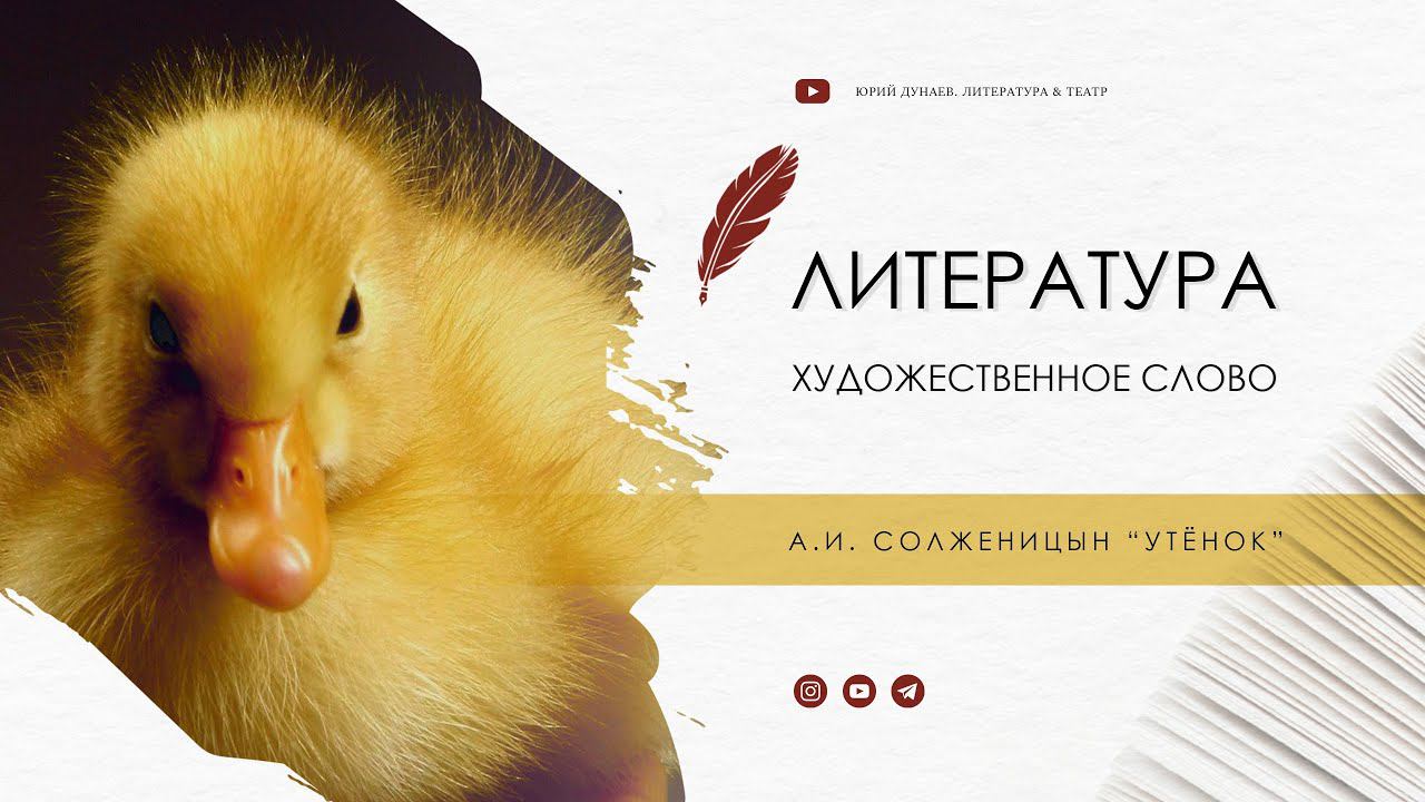 А.И. Солженицын "Утёнок" смотреть онлайн