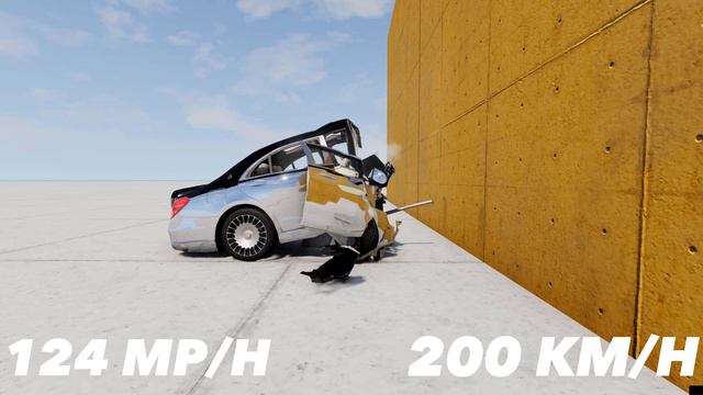 Mercedes-Maybach S600 V Wall 300 KM/H - BeamNG Drive