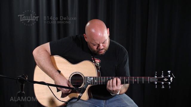 New For 2018 - Taylor 814ce DLX V Class Bracing Acoustic Guitar Demo смотреть онлайн