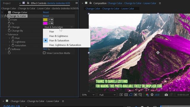 Change Color + Change To Color + Leave Color | Effects of After Effects смотреть онлайн