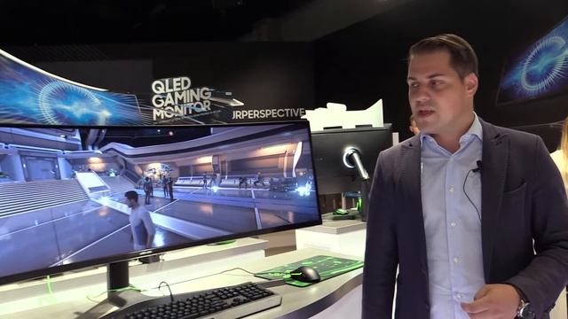 Samsung CHG90 Ultra Wide Monitor im 32:9 Format #gamescom2017 смотреть онлайн