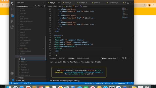 React js Routing uses in website (part-1)| React Js - 17 | react router with example смотреть онлайн