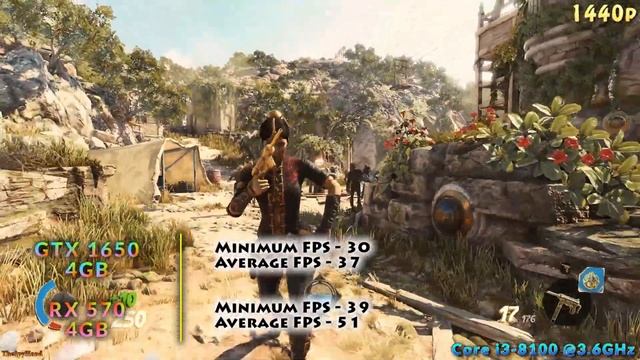 GTX 1650 vs RX 570 | Core i3 8100 @3.6GHz | Tested in 12 PC Games in 1080p 1440p 4K смотреть онлайн