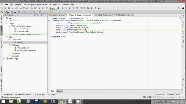 Splash screen in android studio [Hindi] смотреть онлайн
