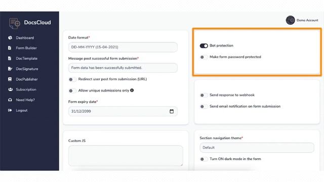 DocsCloud - Form Builder - Configuration смотреть онлайн