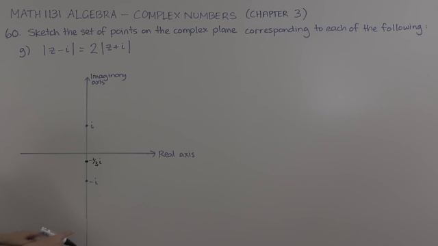 Sketching sets defined on the complex plane (Ch3 Pr60a,b,g,h) смотреть онлайн