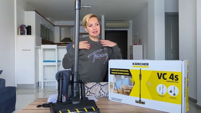Karcher VC 4S Kablosuz Turbo Başlıklı Dikey Elektrik Süpürgesini Kedilerle Test Edelim. Kutu Açma смотреть онлайн