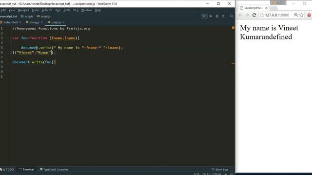 Anonymous self invoking function in JavaScript: JavaScript Tutorials #5 смотреть онлайн