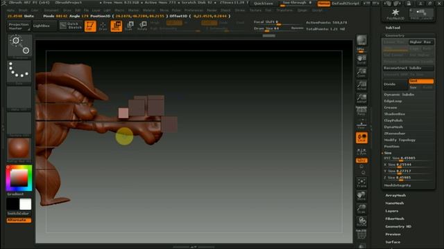 Zbrush 4R7 как сделать ПИКСЕЛИ