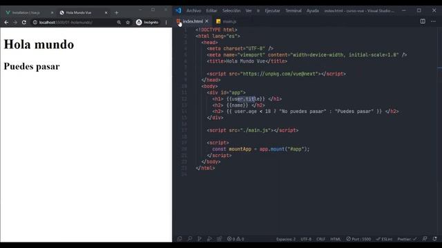 Vue 3 Desde Cero - Templates a fondo #08 смотреть онлайн