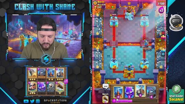 100% INSANE!! NEW 3.1 MINI PEKKA+ ROCKET CYCLE IN CLASH ROYALE!! смотреть онлайн