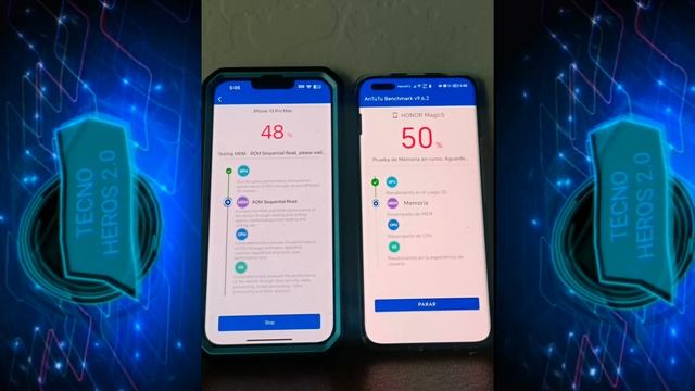 ?Honor Magic5 Pro vs Iphone 13 pro max?.Test de Antutu benchmark. (09/06/23). смотреть онлайн