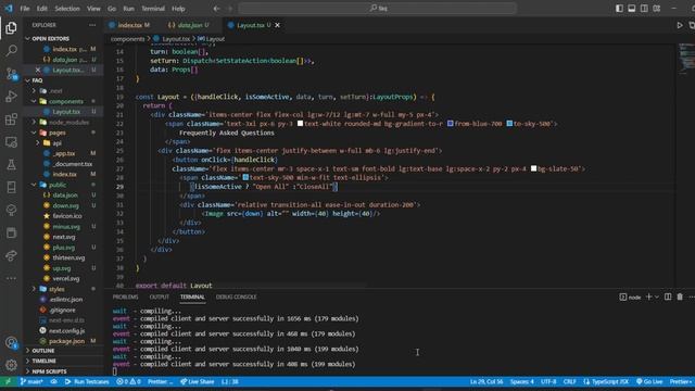 How to Build a FAQ page or Accordion with Next.JS, Typescript, React Hooks & Props, Tailwind CSS смотреть онлайн