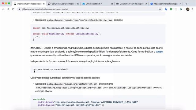 Como transmitir vídeos do celular para TV com Chromecast e React Native смотреть онлайн