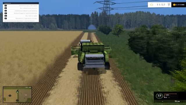 Farming Simulator 2015 mod harvester Don 1500A смотреть онлайн