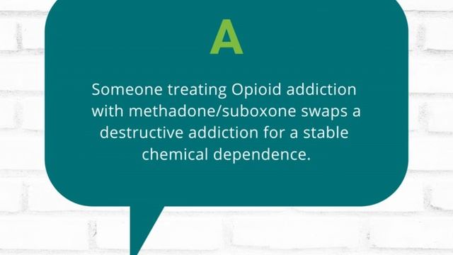 Is using methadone/suboxone trading one addiction for the other? смотреть онлайн