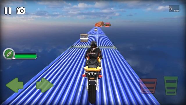 Stunt Mania Impossible - Gameplay Android game - stunting bike games смотреть онлайн