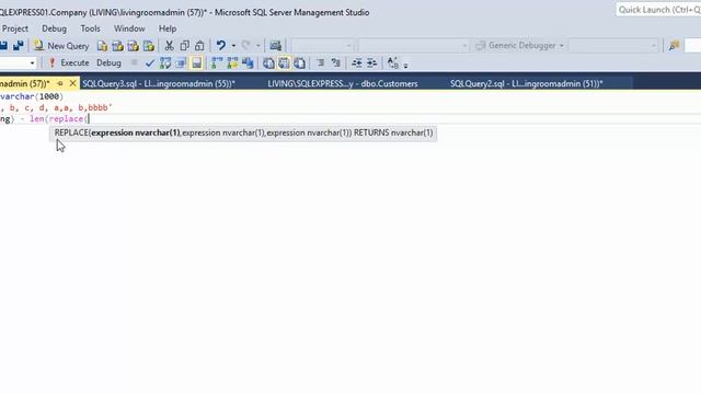 MSSQL - Count number of occourance of a certain character in string смотреть онлайн