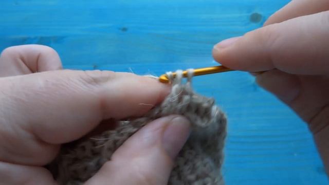 Носки крючком с узором 