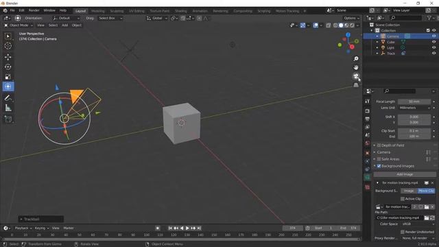 Motion tracking, blender 2.93 tutorial, object track, beginner, VFX Fire in blender смотреть онлайн