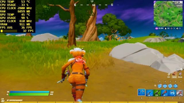 GT 520 FORTNITE BENCHMARK смотреть онлайн