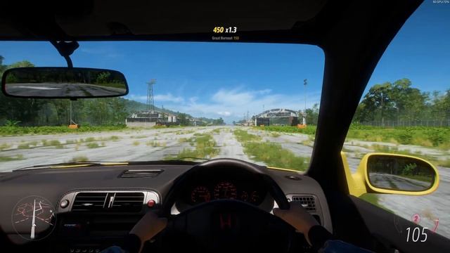 Forza Horizon 5 . Honda Civic Type R 1997 . Car Show Speed Jump Crash Test Drive . смотреть онлайн