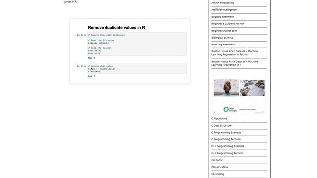 Remove duplicate values in R | 5000+ end-to-end notebooks @ https://setscholars.net смотреть онлайн
