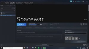 How to install the hidden steam game Spacewar!