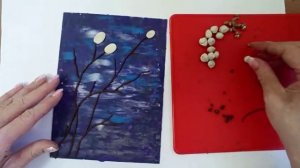 "Веточки вербы". Мастер -класс по пластилинографии.