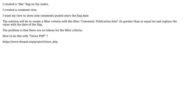 Drupal: Replace the date of a filtering criterion with "Views PHP"? смотреть онлайн