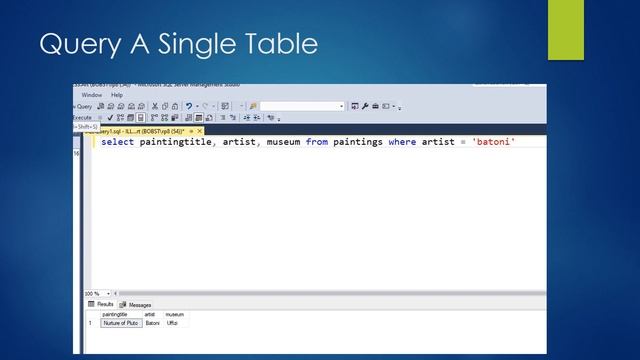 SQL Server Part One смотреть онлайн