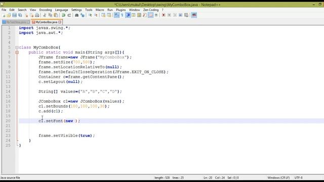 #10 Java Swing Tutorial | JComboBox in Java Swing?? смотреть онлайн