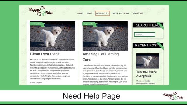 Happy Tails - A Pet Care WordPress Theme смотреть онлайн