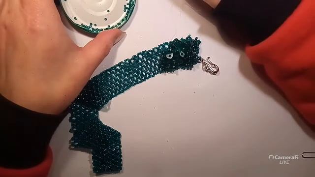 Украшения , ручная работа. колье на бисерной сетке . смотреть онлайн