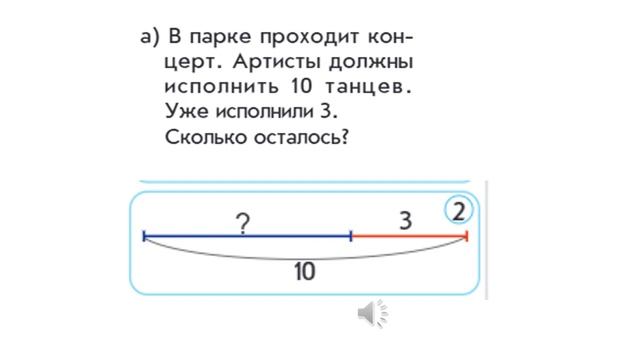 Математика  1класс Урок 75