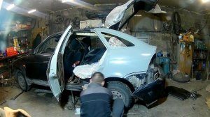 Замена заднего крыла приора