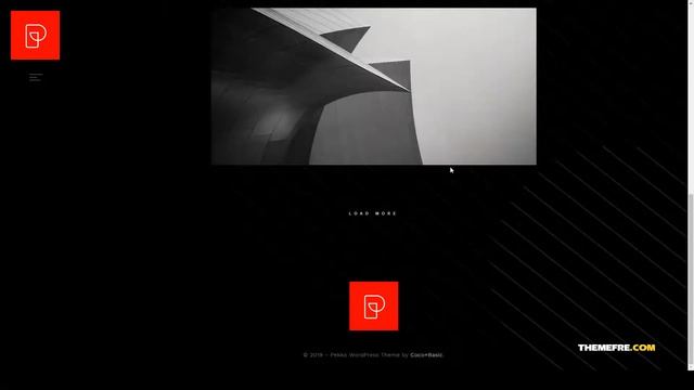 Pekko - Minimal Dark WordPress Theme portfolio responsive Easy Create Website смотреть онлайн