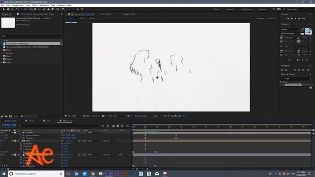 Pencil Sketch logo reveal | Motion Graphics | Adobe After Effects cc | ae speed arts смотреть онлайн