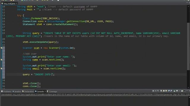 CRUD in Java Eclipse 15 Minutes смотреть онлайн