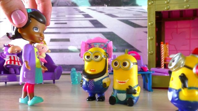 Doc McStuffins Diagnosis Minions cartoon games / Доктор плюшева лечит Миньоны смотреть онлайн