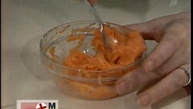 Целебная косметика. Маска для лица из моркови. смотреть онлайн
