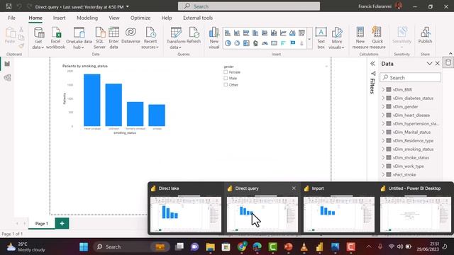 Direct Lake vs Direct Query vs Import mode in Power BI Desktop using Fabric SQL endpoint смотреть онлайн